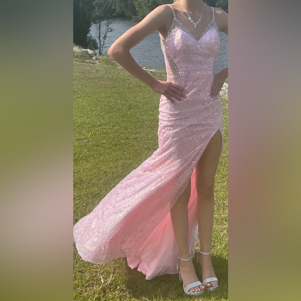 Pink Rachel Allan Prom Dress Size 00 *Worn Once*